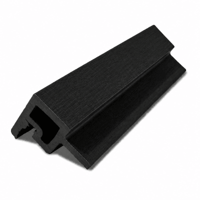 Esquinero Exterior Cladding Wallpanel WPC - Black1