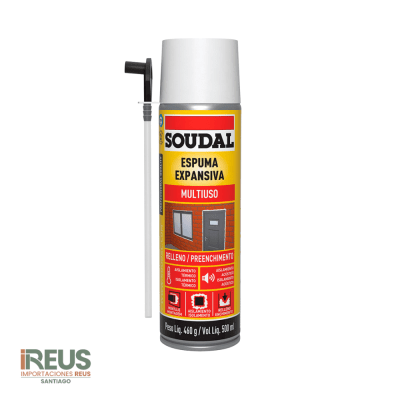 ESPUMA DE POLIURETANO MANUAL SOUDAL 500ML