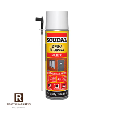ESPUMA DE POLIURETANO MANUAL SOUDAL 500ML