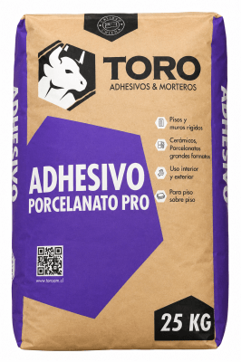 Adhesivo de porcelanato PRO- Toro 25 Kg1