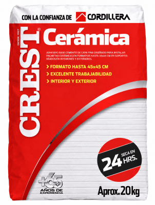 Adhesivo de cerámica - Crest1