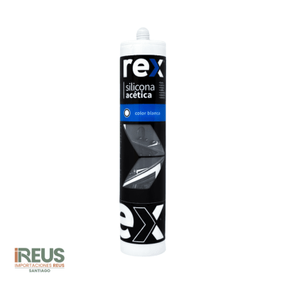 30307 REX SILICONA ACÉTICA BLANCA CARTUCHO 300 ML1