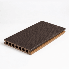 Deck WPC Coextruido bicolor - teak con rosewood