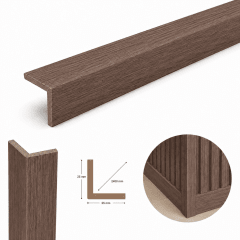 Perfil L Corner 25x25x2400 - Nogal