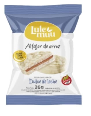 Alfajor de arroz con chocolate blanco 26g Alfajor de arroz con chocolate blanco 26g