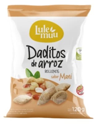 Daditos de arroz rellenos sabor mani 120g Daditos de arroz rellenos sabor mani 120g