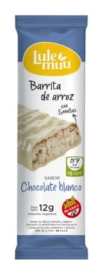Barrita de arroz con chocolate blanco 12g Barrita de arroz con chocolate blanco 12g