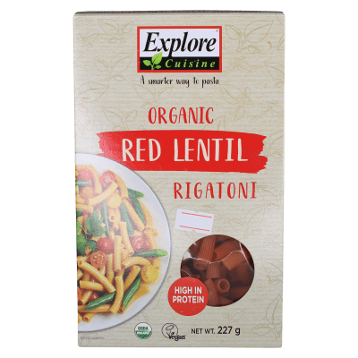 Explore Cuisine Organic Red Lentil Rigatoni Explore Cuisine Organic Red Lentil Rigatoni