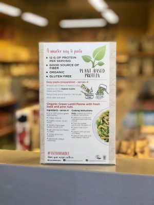 Organic Green Lentil Penne Organic Green Lentil Penne