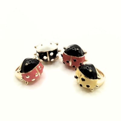 Anillo Ladybug Black & White3