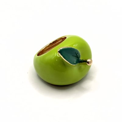 Anillo Green Apple Charm1