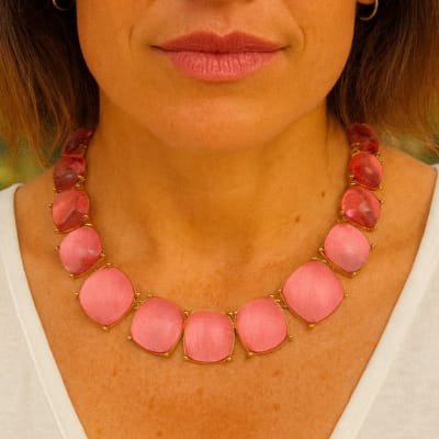 Collar Gemas Rosa Rubor3