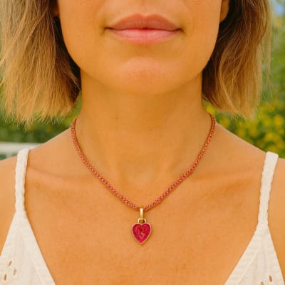 Corazón  Circón Rojo1