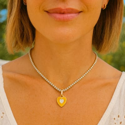 Corazón Circón Amarillo2