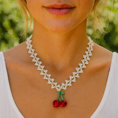 Collar Cereza Pearl Blossom3