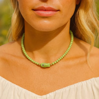 Collar Green Mini Fish1