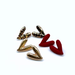 Aros Mini Corazón Duo