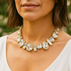 Collar Crystal Platinum Mix
