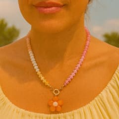 Collar Flor Orange Blossom