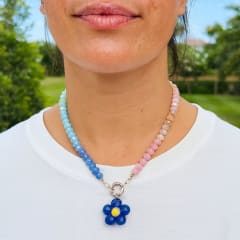 Collar Flor Blue