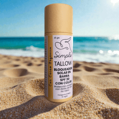 Bloqueador Solar de Tallow en Barra SPF 30 con Color