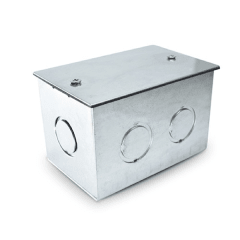 Caja de derivacion con tapa (100 x 65 x 65) - Zincada