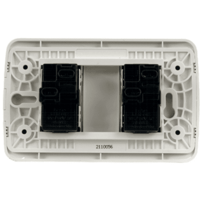 INTERRUPTOR DOBLE 9/15 10A 250V BLANCO ARMADO2