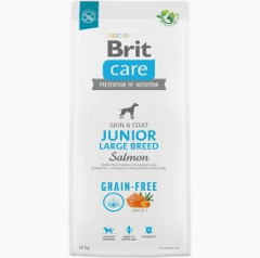 BRIT CARE DOG GRAIN-FREE JUNIOR LARGE BREED SALMON 12 Kg