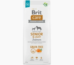 BRIT CARE DOG GRAIN-FREE SENIOR & LIGHT SALMON 12 Kg