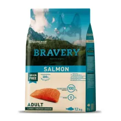 BRAVERY SALMON ADULT LARGE MEDIUM BREED 12 Kg