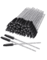 Cepillos Goupillones (50 Unidades) - Glitter Black