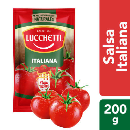 SALSA TOMATE ITALIA 200GR LUCCHETTI (PACK 6UN)