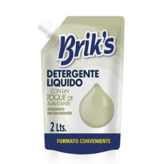 Detergente Líquido Blanco Doypack 2 LT. Briks