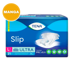 Manga 4 Paquetes Pañal Slip Adulto Talla L 21Un. Tena
