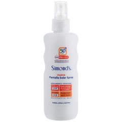 Pantalla Solar Spf 50+ Hipoalergénico Spray 190ml. Simond's
