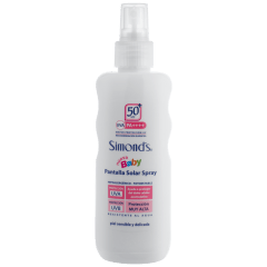  Pantalla Solar SPF 50+ Baby Hipoalergénico Spray 190 ml. Simond's