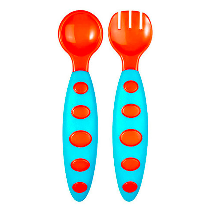 Cubiertos Para Bebé Rojo