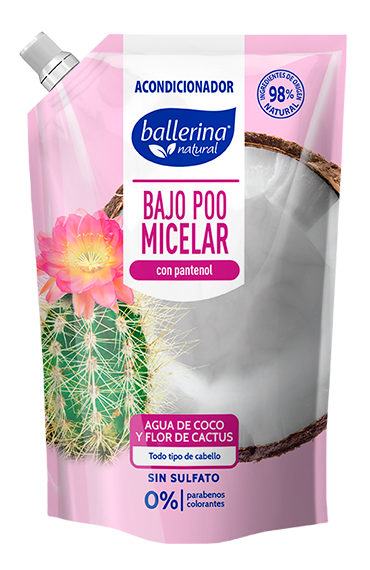 Acondicionador Doypack Agua de Coco y Flor de Cactus 750ml Ballerina