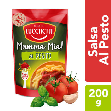 SALSA TOMATE PESTO 200GR LUCCHETTI (PACK 6UN)