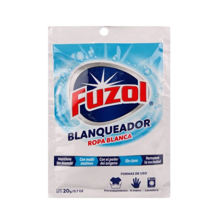 Blanqueador Ropa Blanca 20g. Fuzol