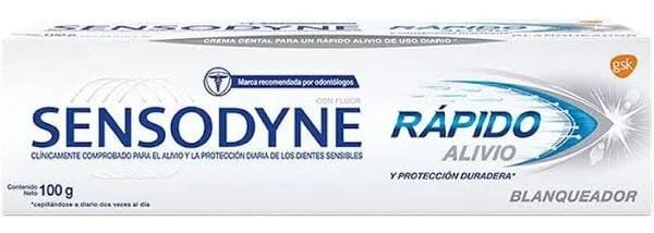 Crema Dental Rápido Alivio Blanqueador 100gr. Sensodyne