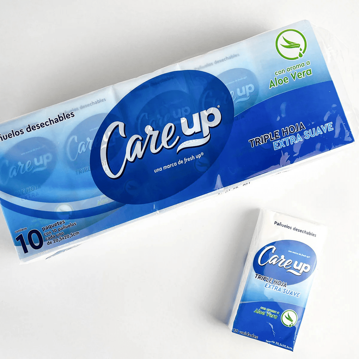 PAÑUELO DESECHABLE CARE UP -TRIPLE HOJA PERFUMADO