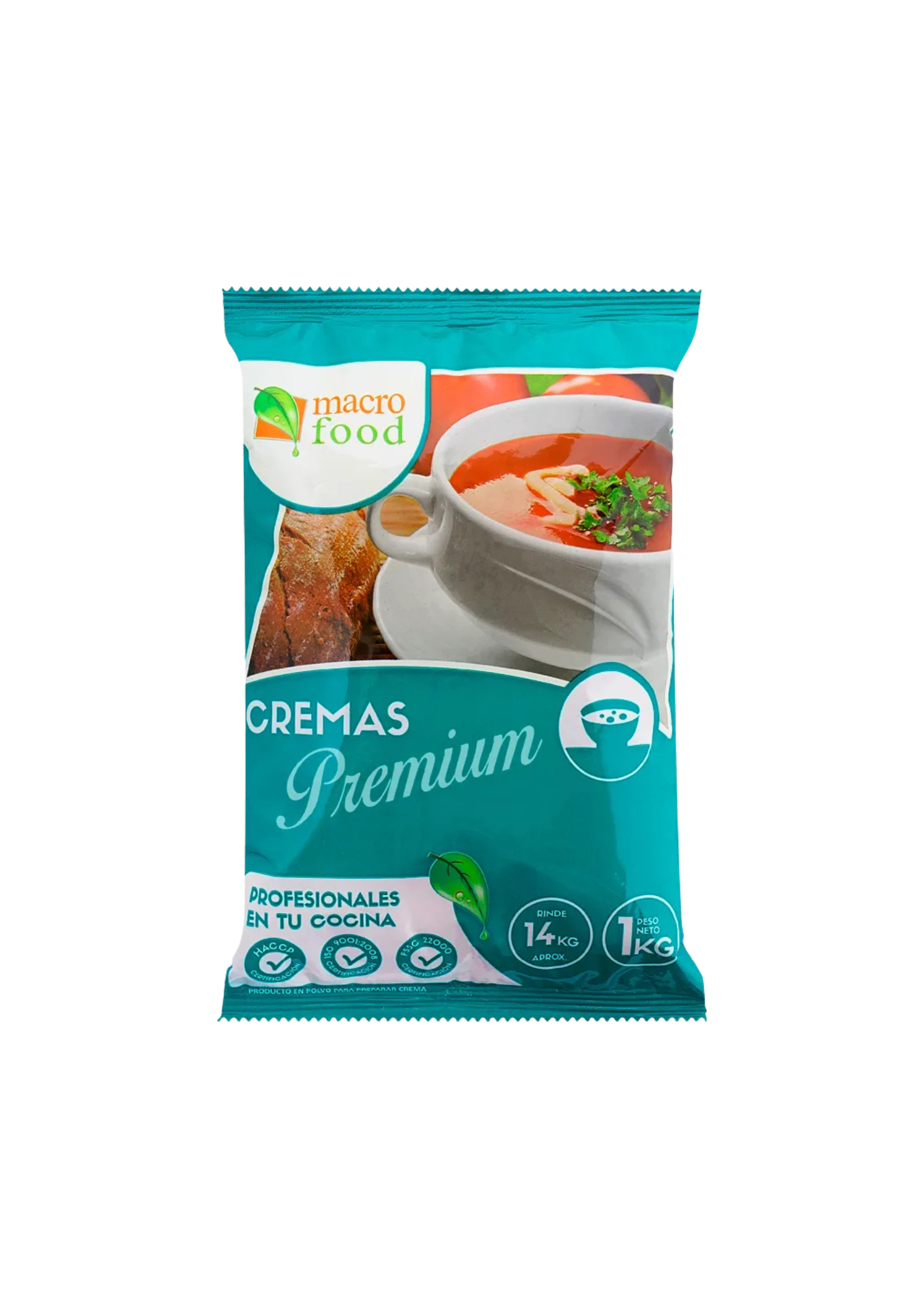 Crema De Choclo Premium 1kg. Rinde 70 Porciones MACRO FOOD