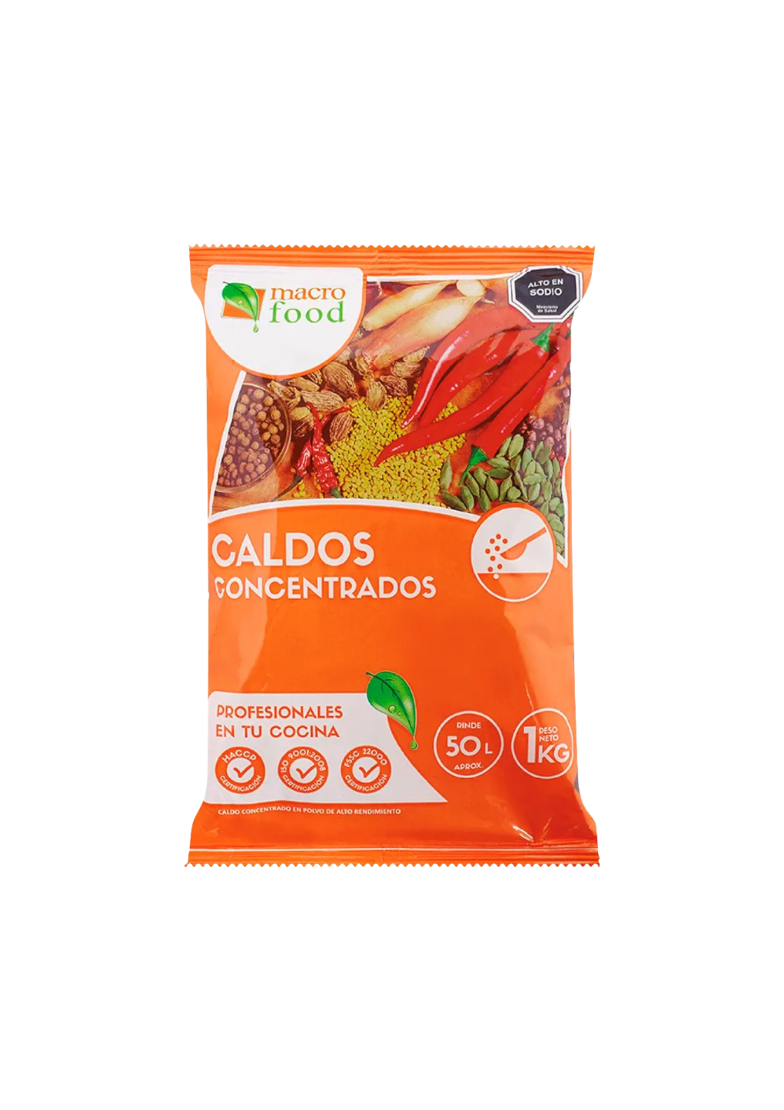 Caldo Concentrado De Vacuno 1kg. Rinde 50 Litros Macro Food