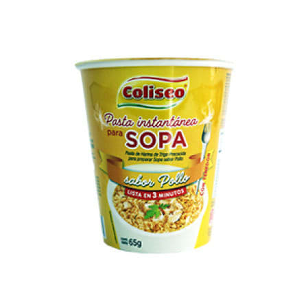 PASTA INSTANTANEA POLLO 65GR COLISEO (PACK 12U)