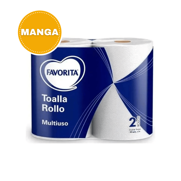 Manga 8 Paquetes Toalla de Papel Multiuso 2 Un 22 Mt + 1 Servilleta Nova 150 Un de Regalo