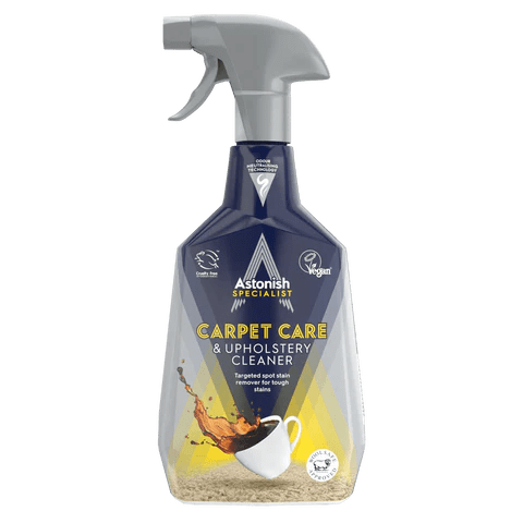 Limpiador Especialista para Alfombras y Tapicería 750 ml Astonish - 🌱 🇬🇧 Producto Vegano del Reino Unido