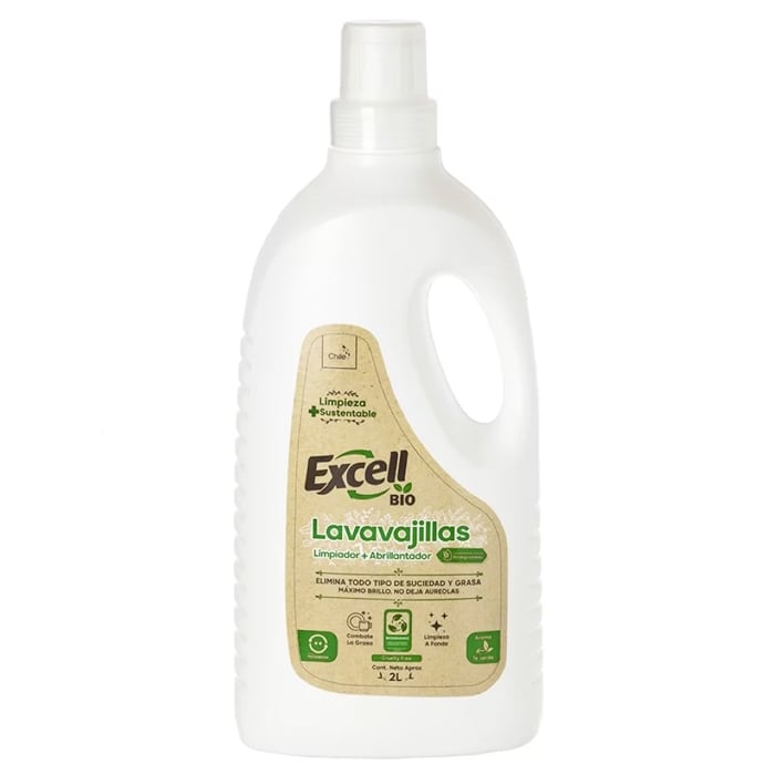 Excell Detergente Lavavajillas Biodegradable 2LT. Excell