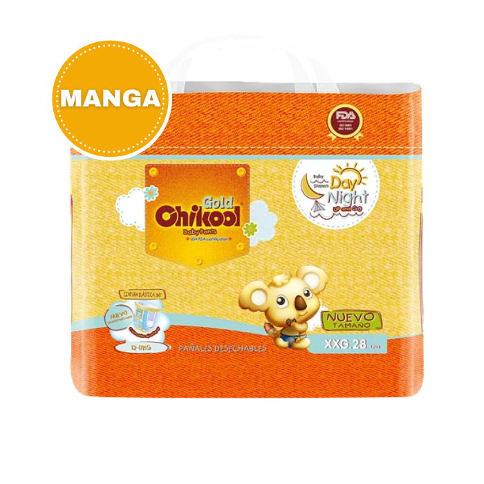 Manga 6 Paquetes Pants Gold Talla XXG 28 Un. Chikool