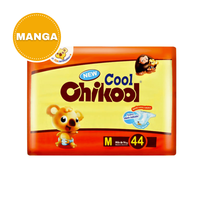 Manga 6 Paquetes Pañales Cool Talla M 44 Un. Chikool